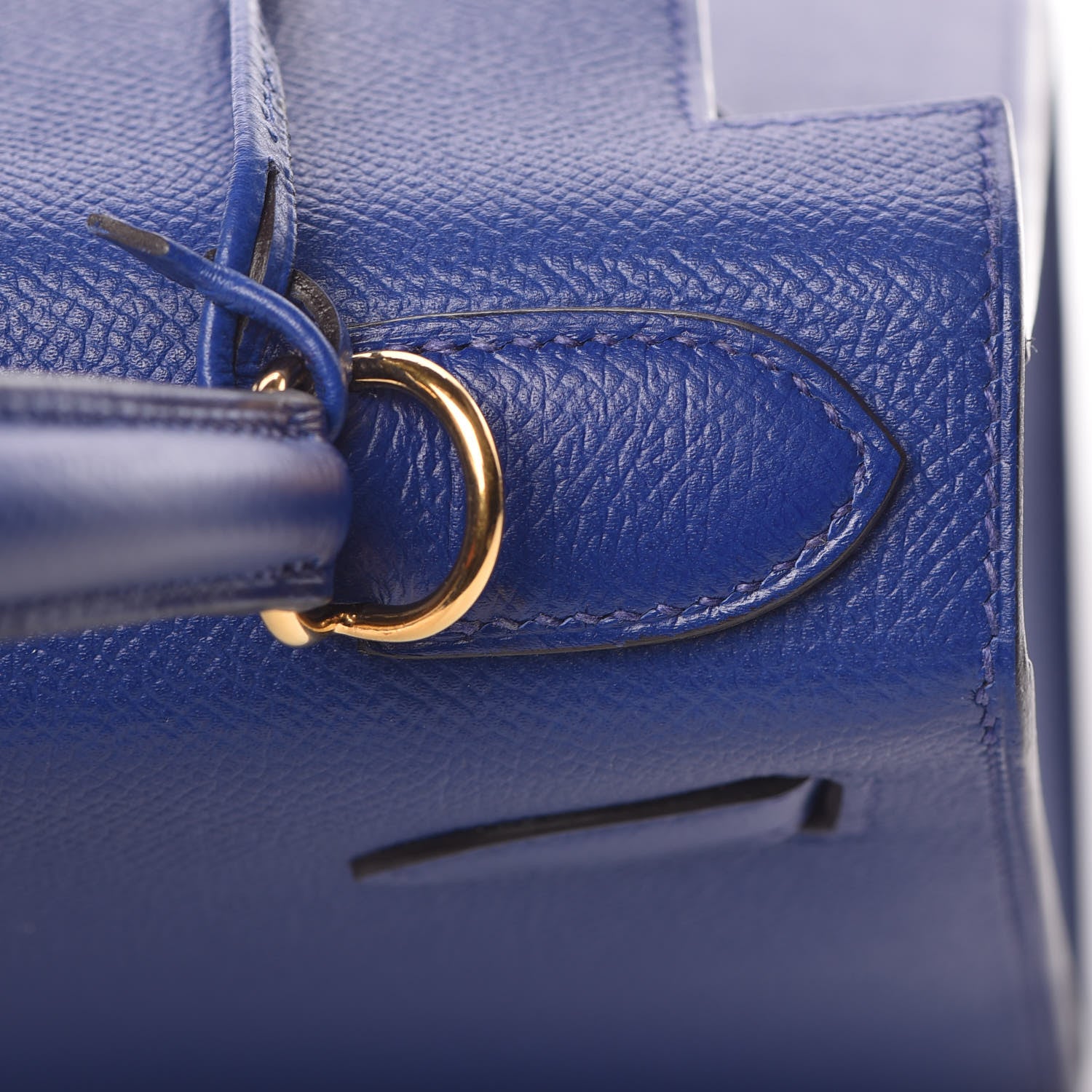 Hermes Epsom Kelly Sellier 28 Bleu Electrique 18 of 33