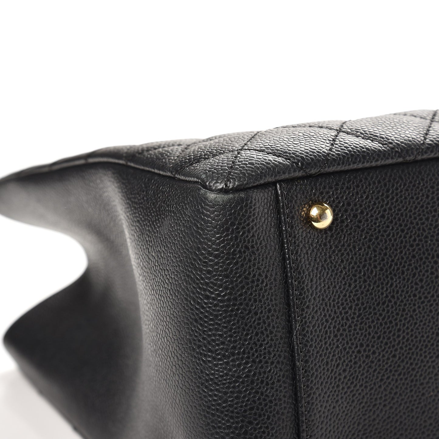 Caviar Quilted XL Grand Shopping Tote GST Black