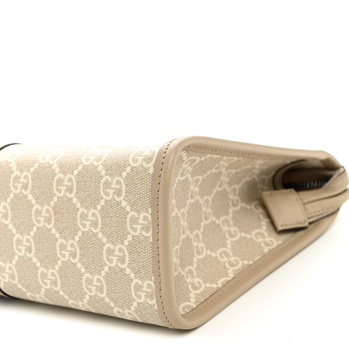 Gucci GG Supreme Monogram Web Ophidia GG Toiletry Case Beige Mystic White Oatmeal 10 of 10