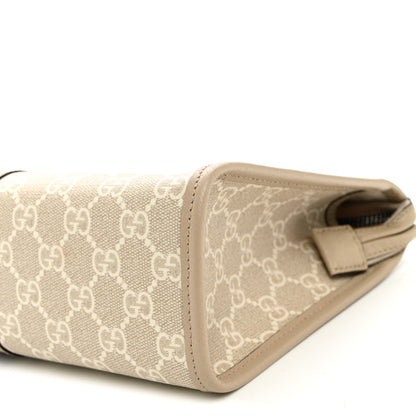 Gucci GG Supreme Monogram Web Ophidia GG Toiletry Case Beige Mystic White Oatmeal 10 of 10