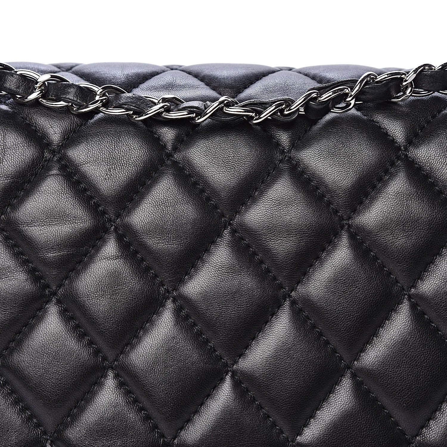 Chanel Lambskin Quilted Jumbo Coco Rain Flap Black 13 of 14