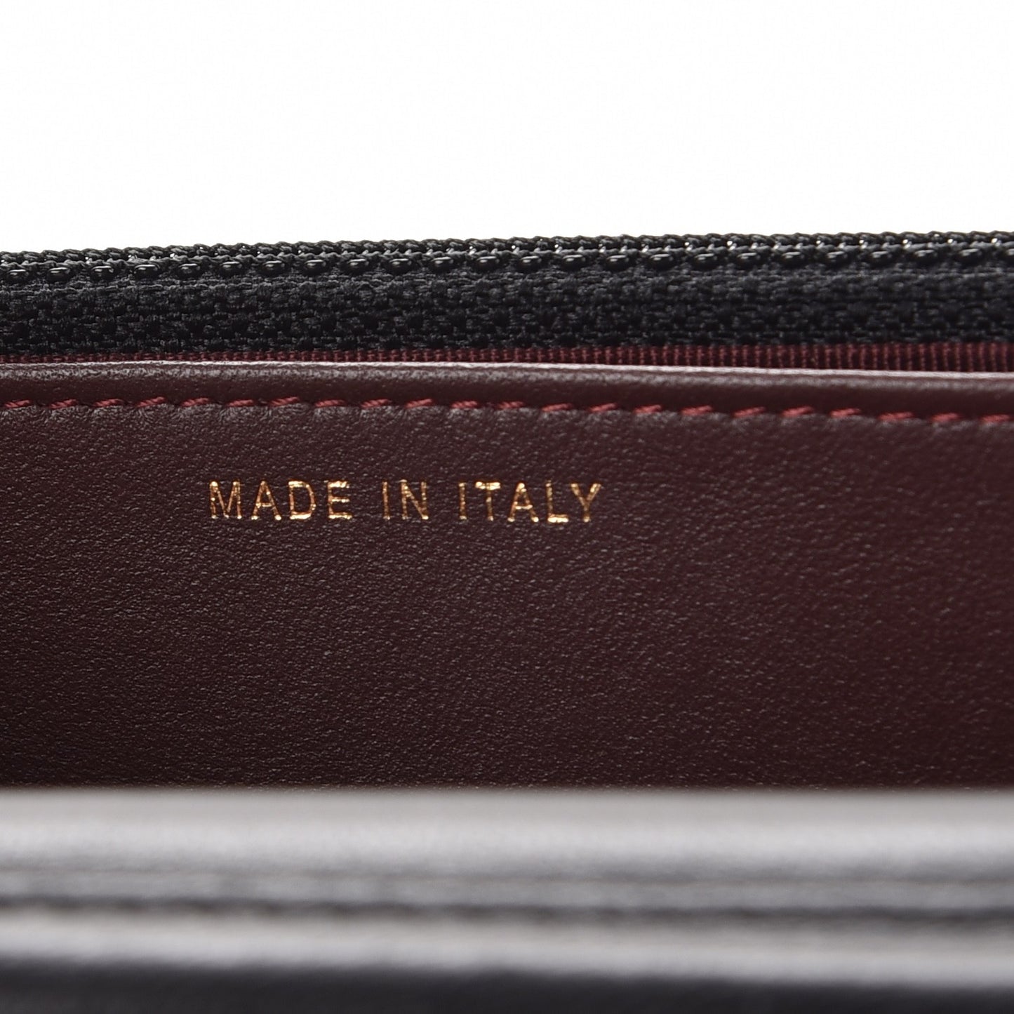 Lambskin Quilted Wallet On Chain WOC Black