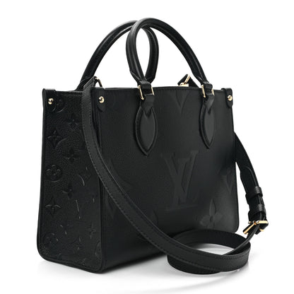 Louis Vuitton Empreinte Monogram Giant Onthego PM Black 3 of 9