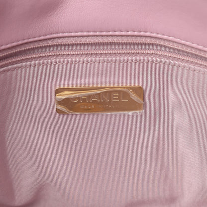 Chanel Lambskin Quilted Medium Chanel 19 Flap Light Pink 6 of 10