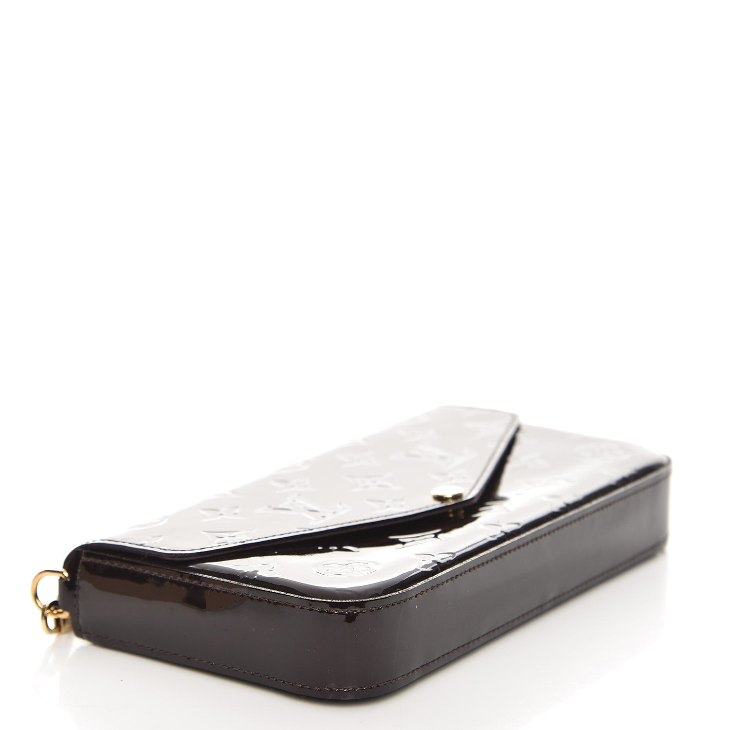 Louis Vuitton Vernis Pochette Felicie Chain Wallet Amarante 4 of 9
