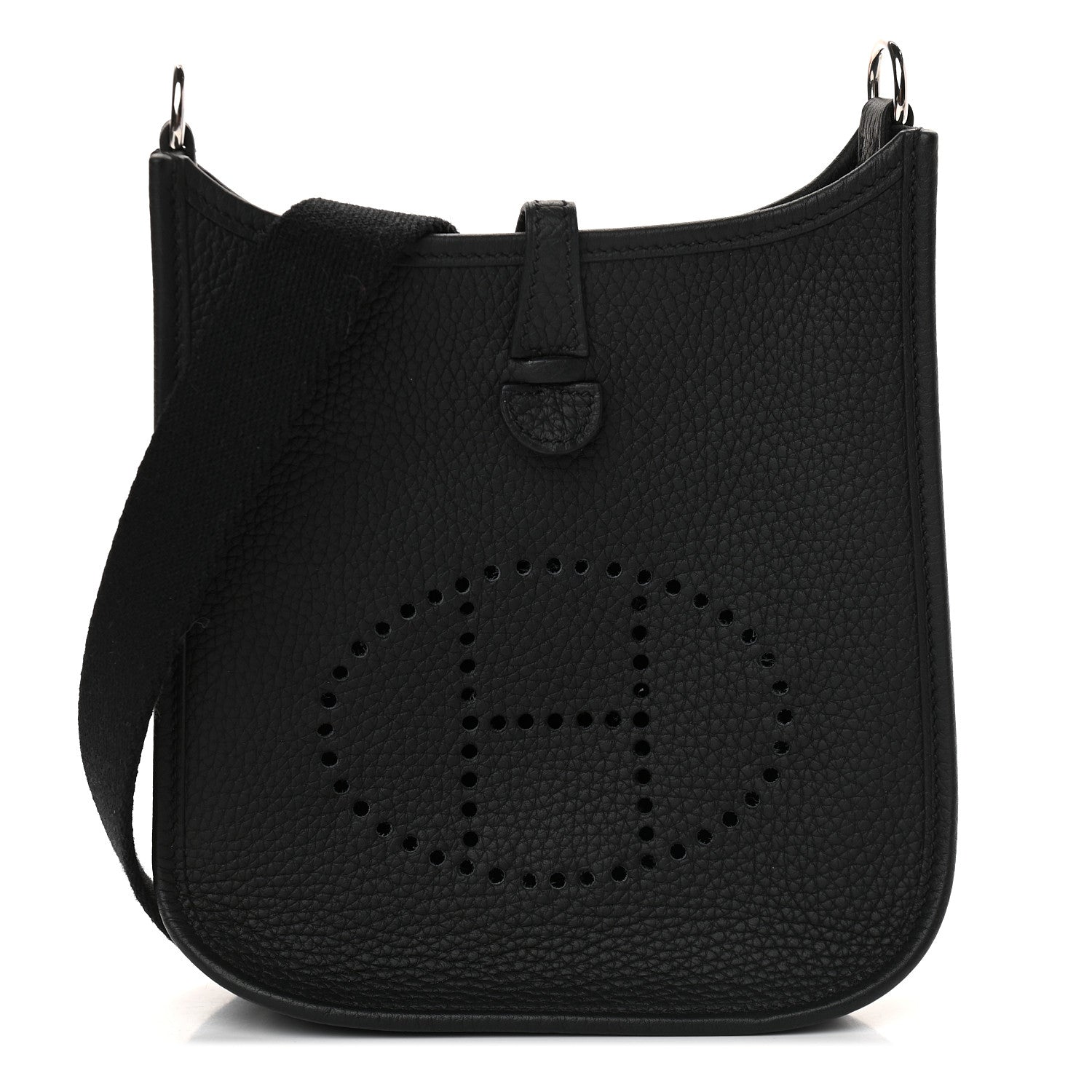 Hermes Taurillon Clemence Evelyne TPM Black 1 of 9
