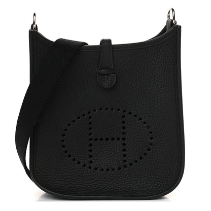 Hermes Taurillon Clemence Evelyne TPM Black 1 of 9