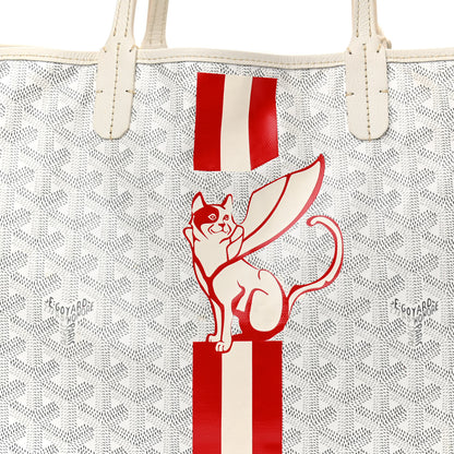 Goyard Goyardine Super Cat Saint Louis PM White 8 of 17