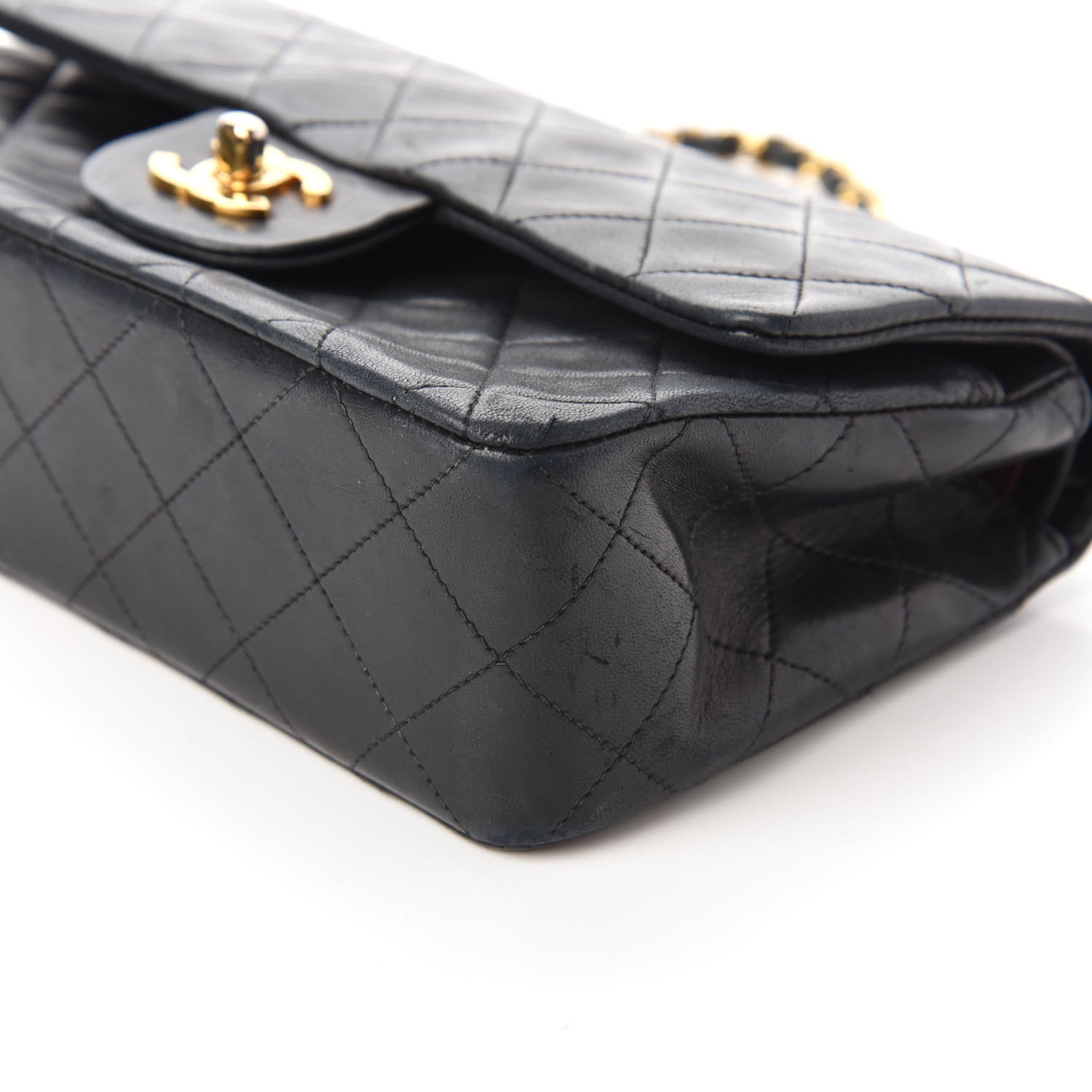 Chanel Lambskin Quilted Small Double Flap Black 8 of 11