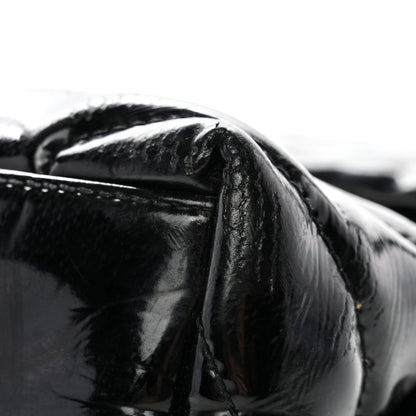 Saint Laurent Patent Y Quilted Monogram Small Loulou Chain Satchel Black 10 of 14