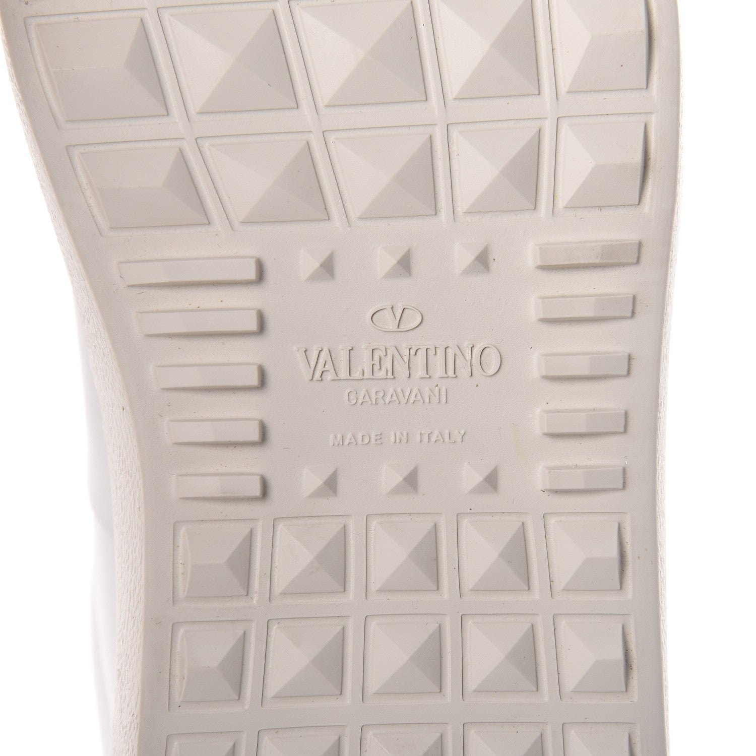 Valentino Garavani Calfskin VLTN Rockstud Open Sneakers 37.5 White 9 of 14