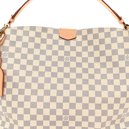 Louis Vuitton Damier Azur Graceful MM Rose Ballerine 7 of 9