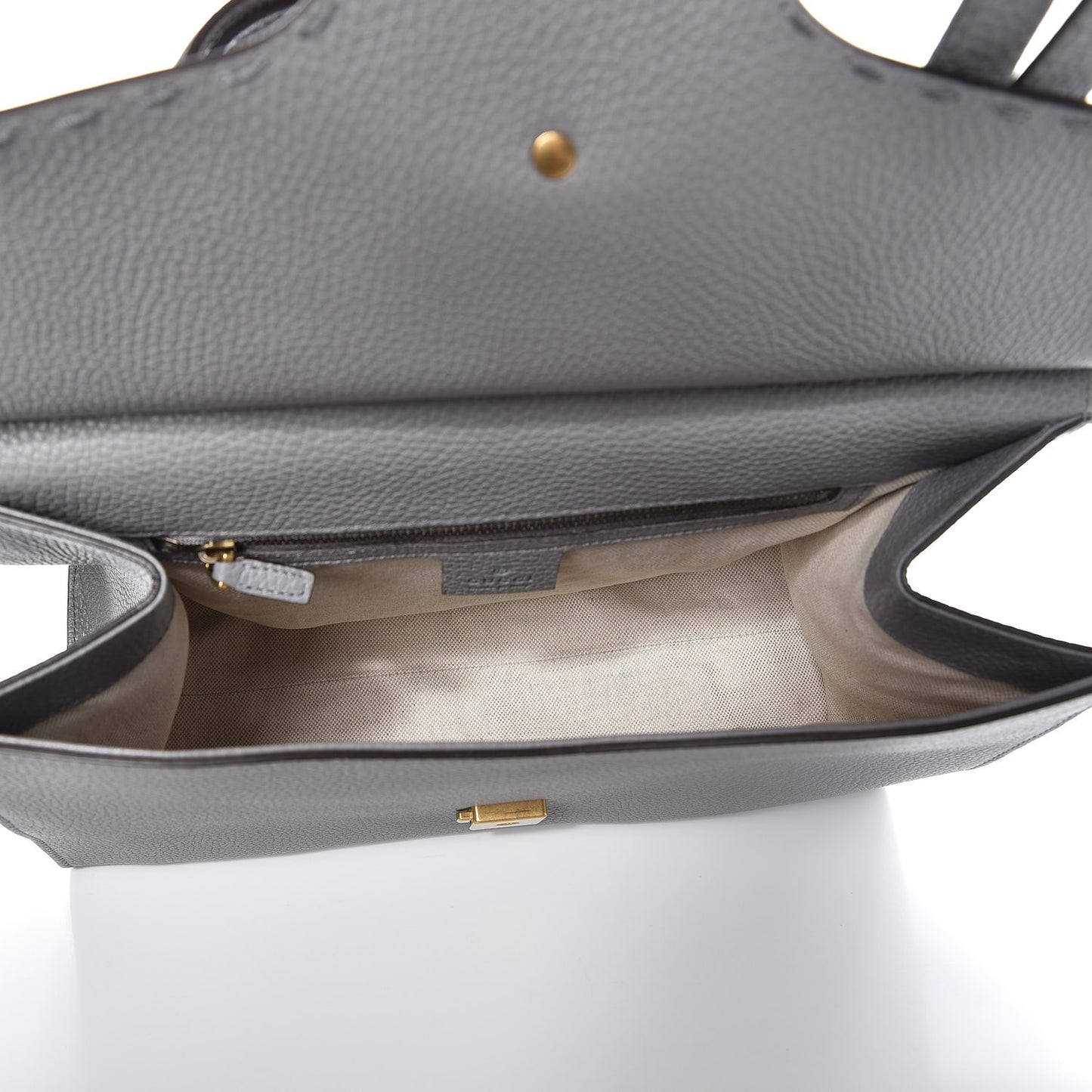 Cellarius Calfskin Small GG Marmont Top Handle Bag Deep Grey