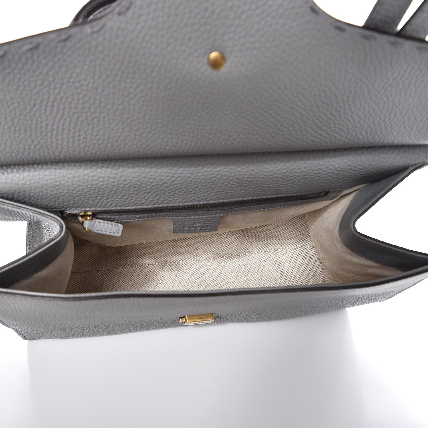 Gucci Cellarius Calfskin Small GG Marmont Top Handle Bag Deep Grey 5 of 8