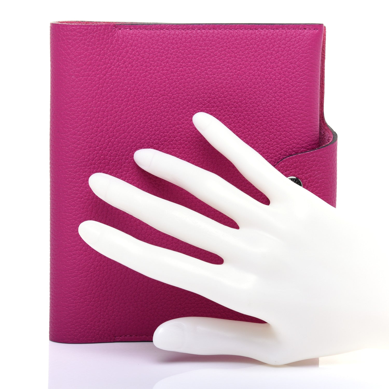 Hermes Togo Neo Ulysse PM Notebook Cover Rose Pourpre 2 of 7