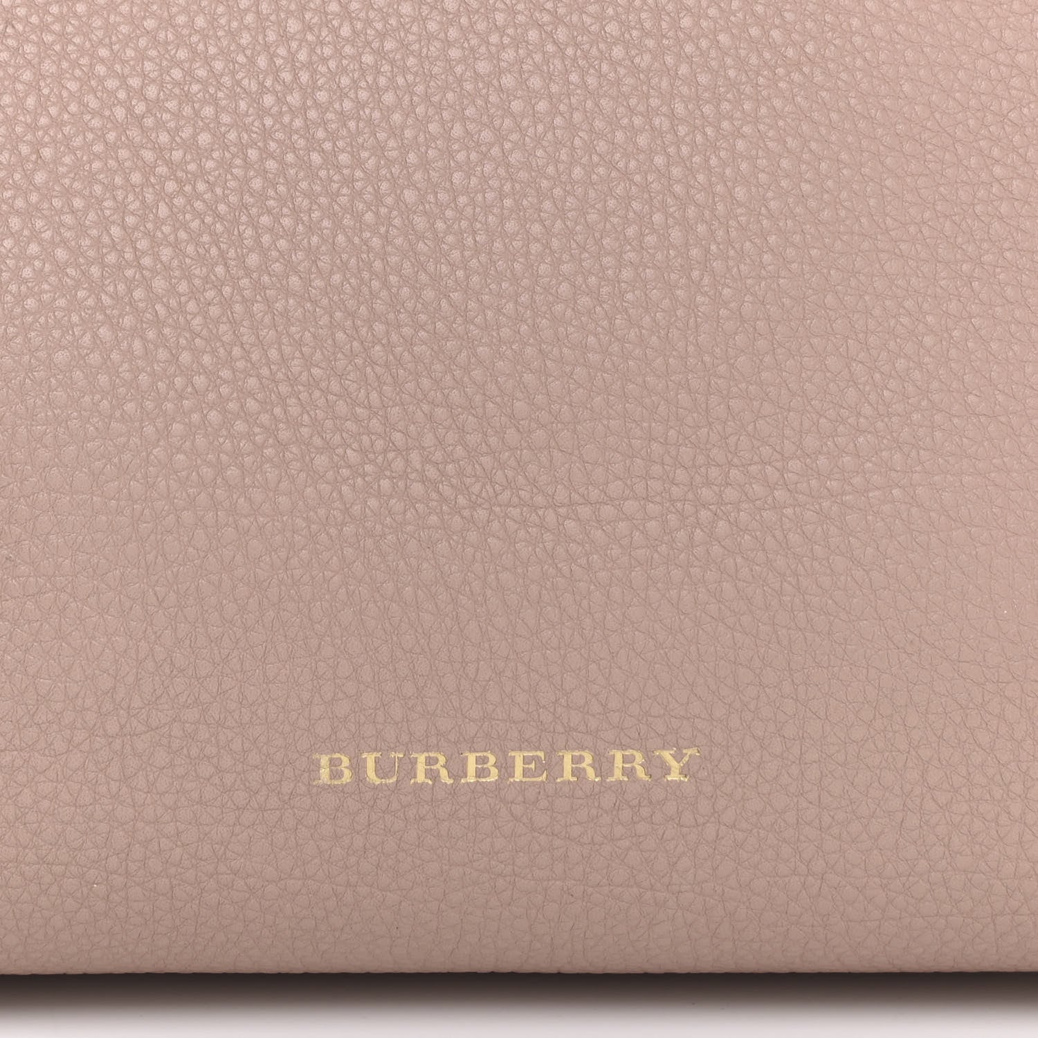 Burberry Grainy Calfskin House Check Small Banner Tote Nude Blush 8 of 15