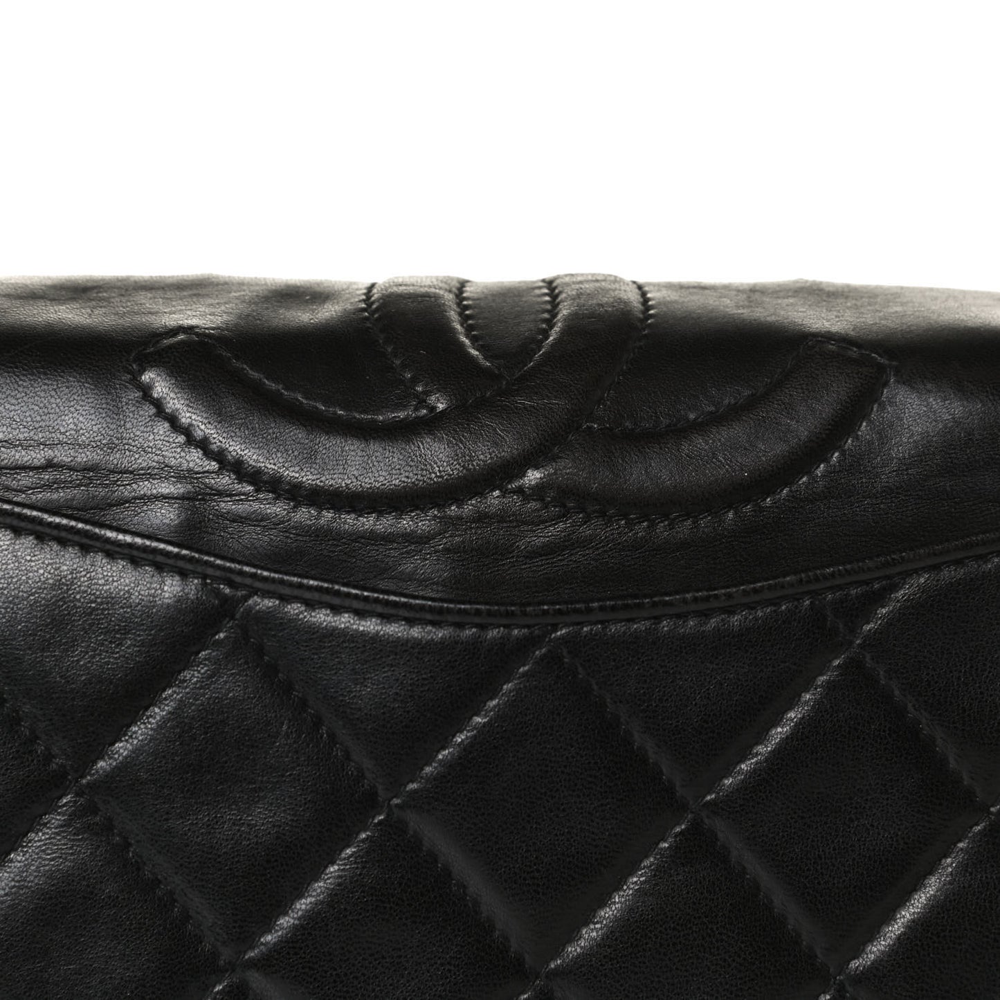 Lambskin Quilted CC Small Single Flap Black