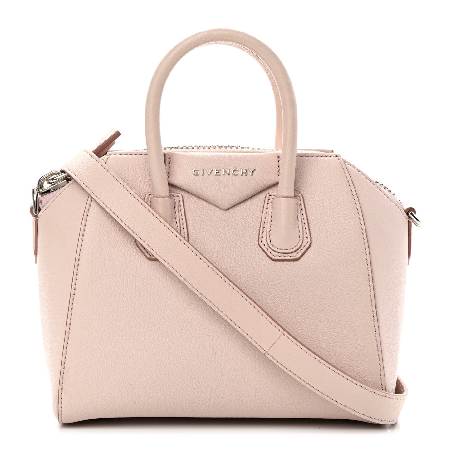 Sugar Goatskin Mini Antigona Pale Pink