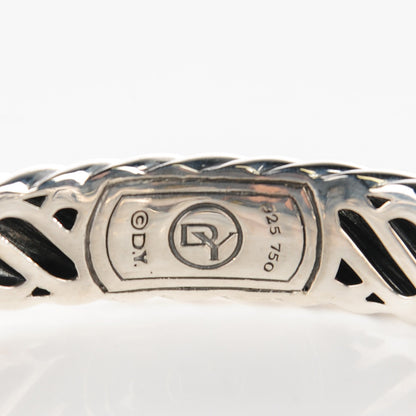 David Yurman Sterling Silver 18K Yellow Gold Smoky Quartz 11mm Waverly Bracelet 3 of 5