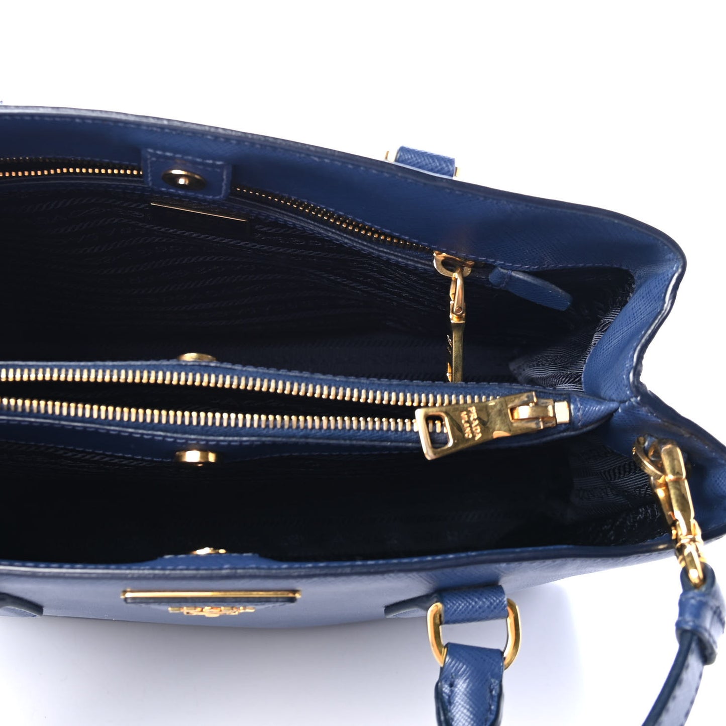 Saffiano Lux Medium Tote Bluette