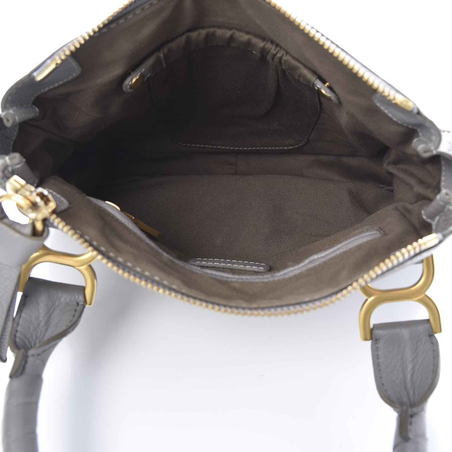 Chloe Calfskin Small Marcie Satchel Cashmere Grey 4 of 9