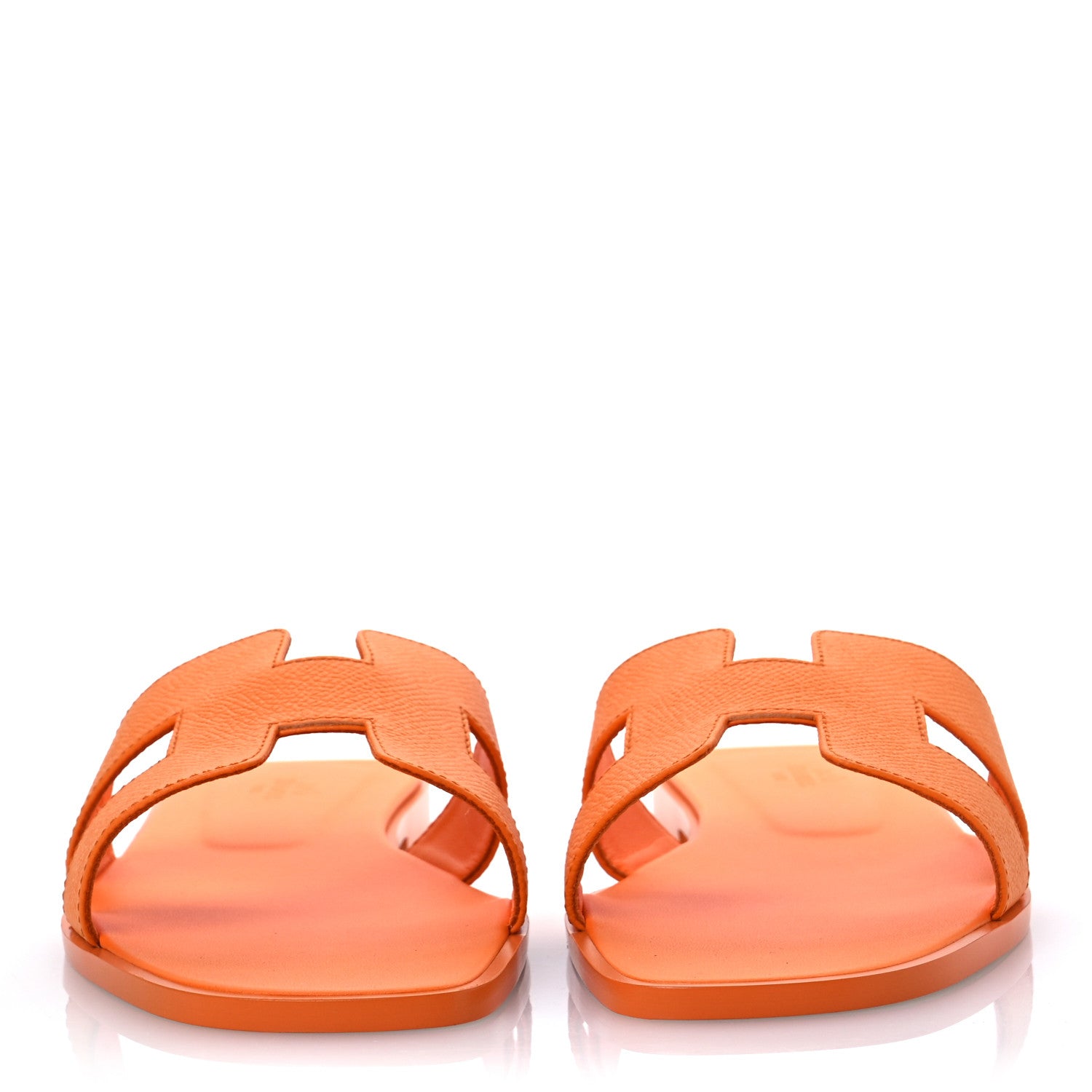 Hermes Epsom Oran Sandals 41 Orange Sunset 3 of 11