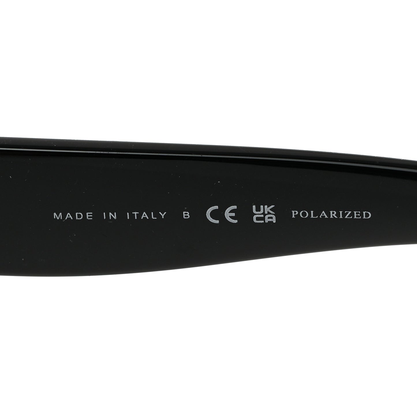 Acetate Polarized Oval CC Sunglasses 5469-B Black