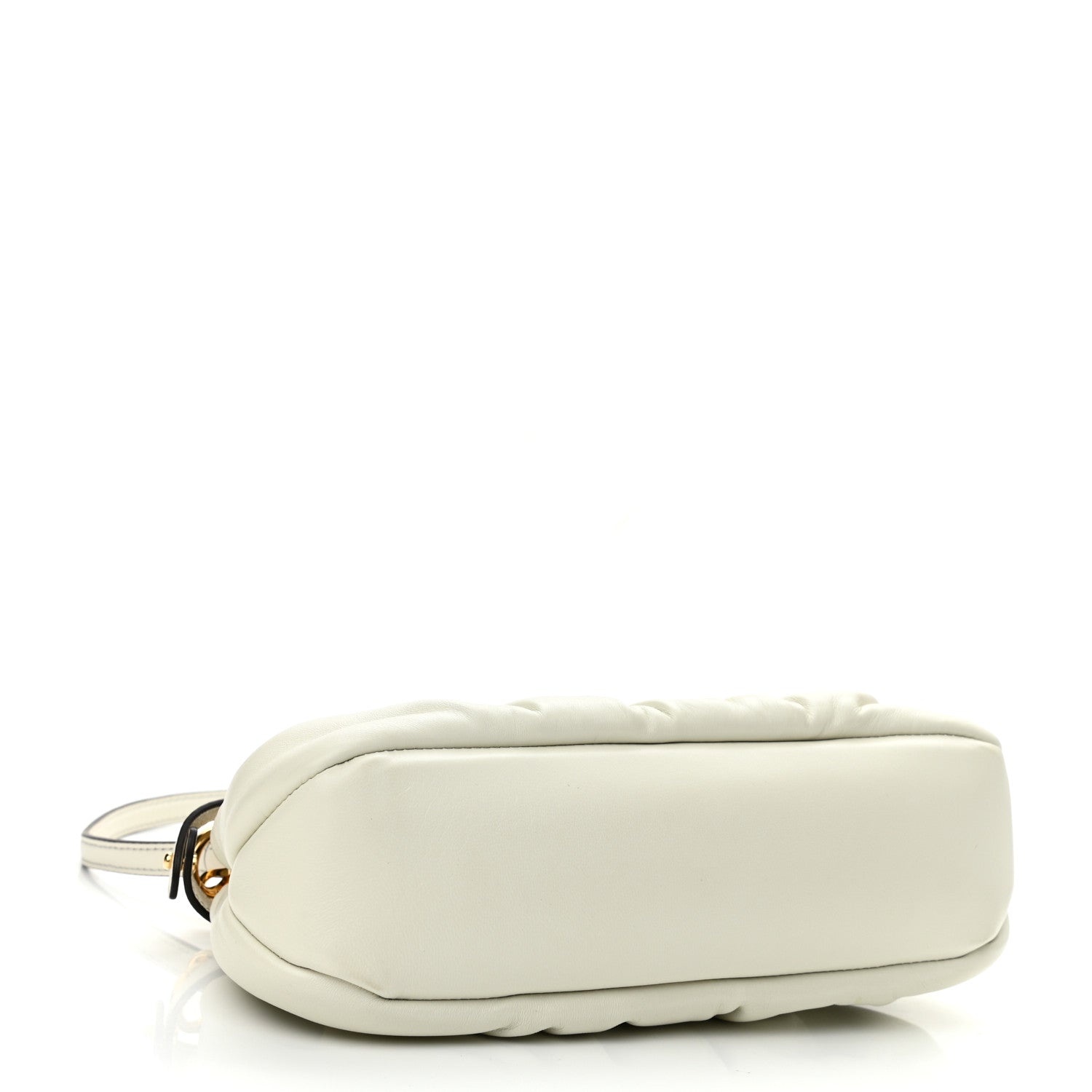 Fendi Shiny Nappa Small Peekaboo Click Bag White 3 of 11