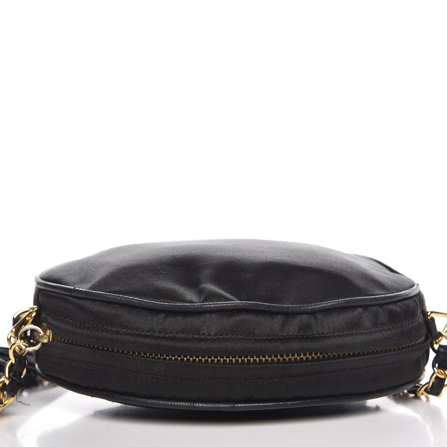 Chanel Satin CC Tassel Crossbody Bag Black 10 of 11