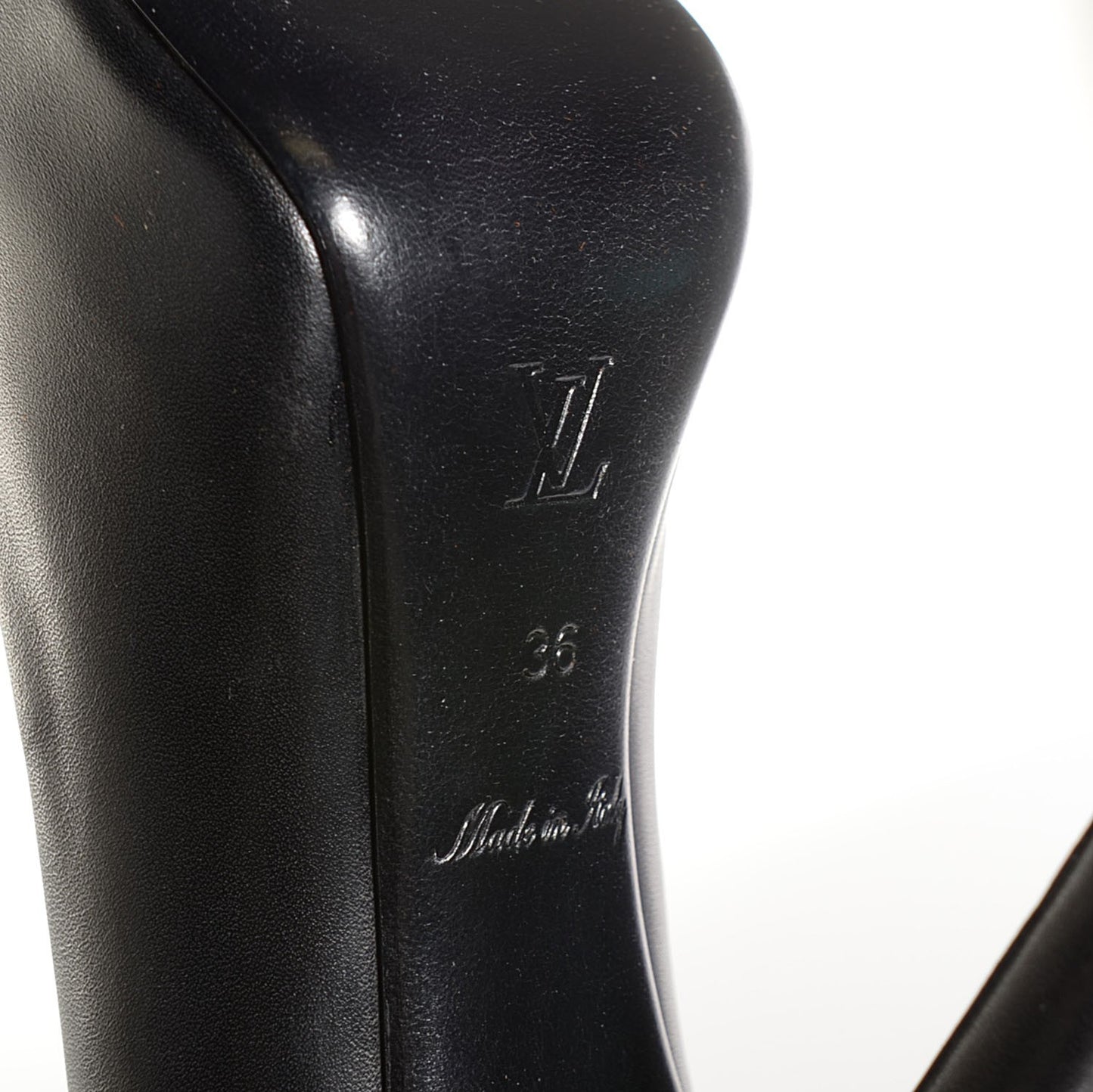 Smooth Calfskin Oh Really Peep Toe Pumps 36 Black