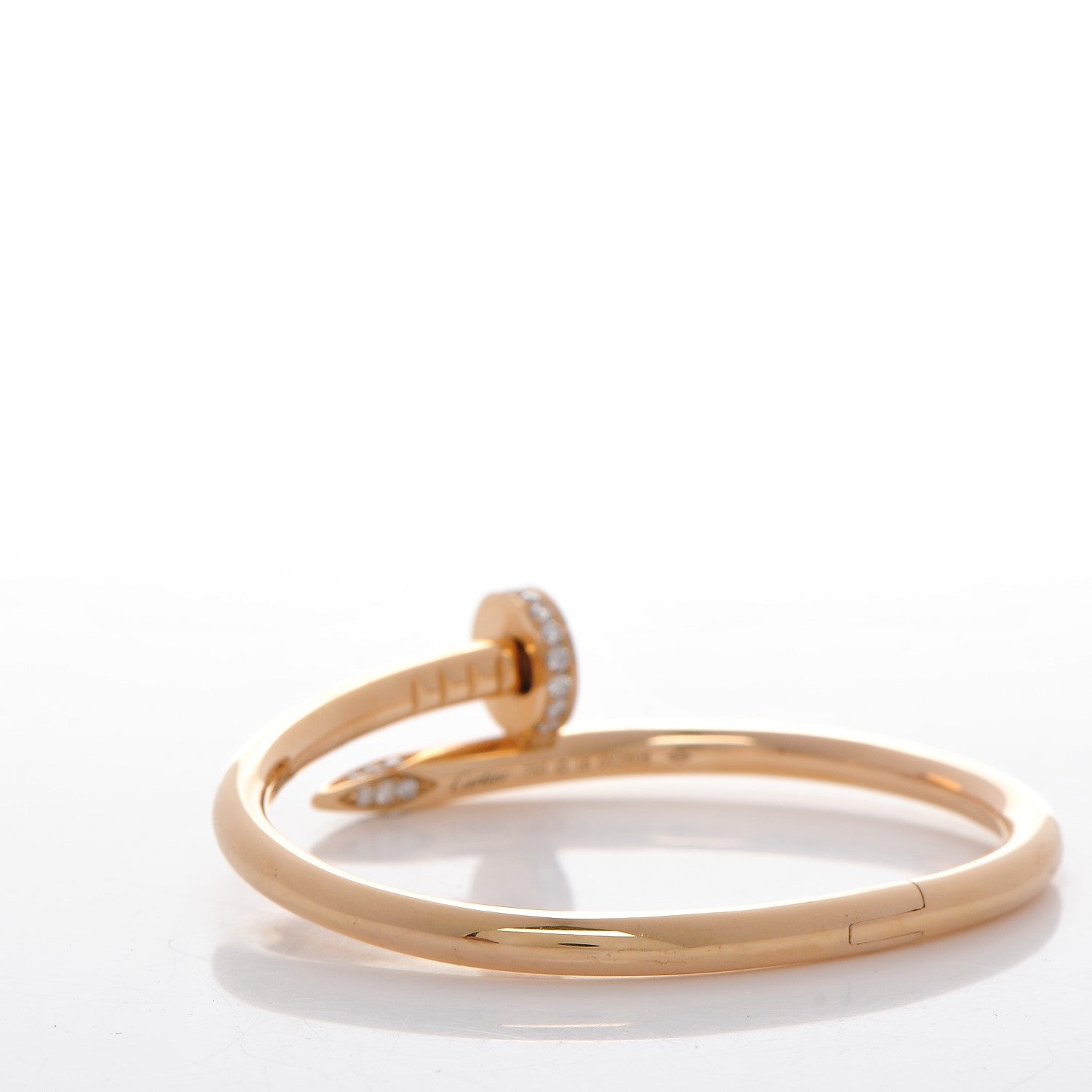 Cartier 18K Pink Gold Diamond Juste Un Clou Bracelet 16 3 of 6