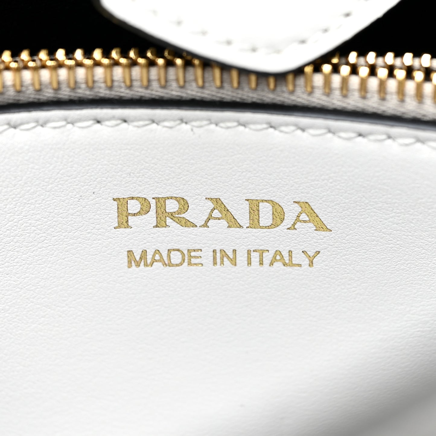 Saffiano Cuir Medium Matinee Tote White Black