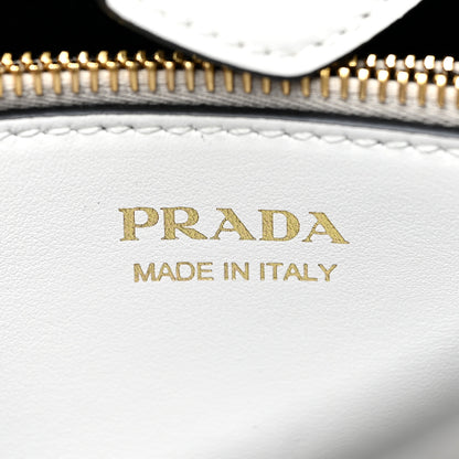 Prada Saffiano Cuir Medium Matinee Tote White Black 6 of 11