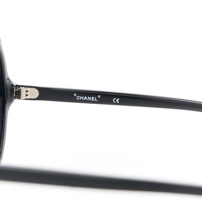 Chanel CC Oval Sunglasses A71227 Black 6 of 8