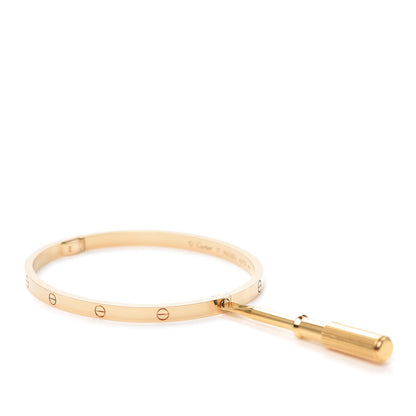 Cartier 18K Yellow Gold Small LOVE Bracelet 17 4 of 6