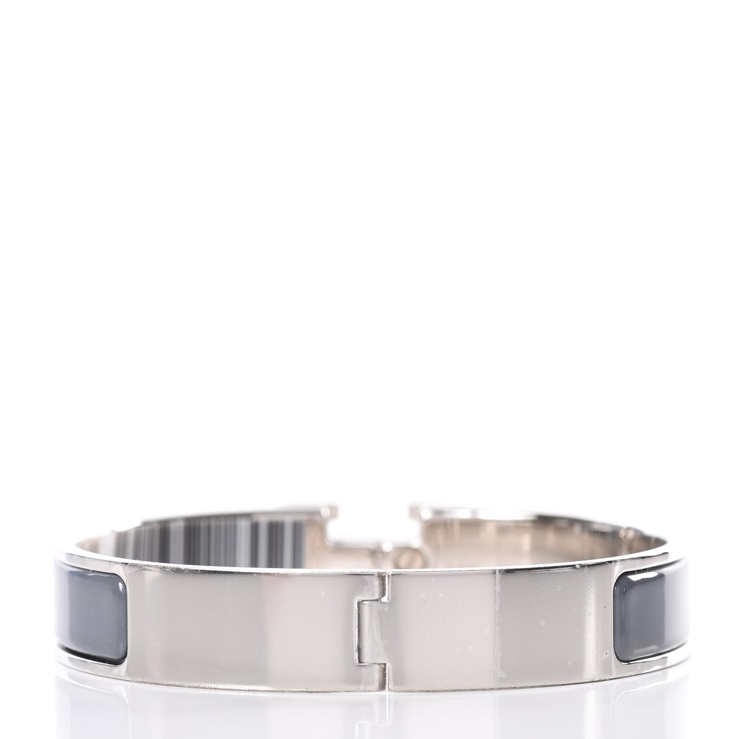 Enamel Narrow Clic Clac H Bracelet GM Ardoise