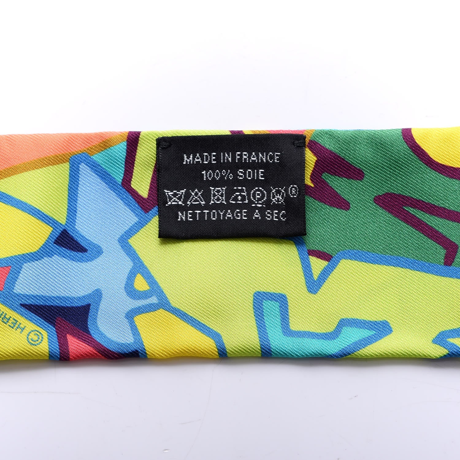 Hermes Silk Graff Graffiti Twilly Citron Malabar Caban 3 of 3