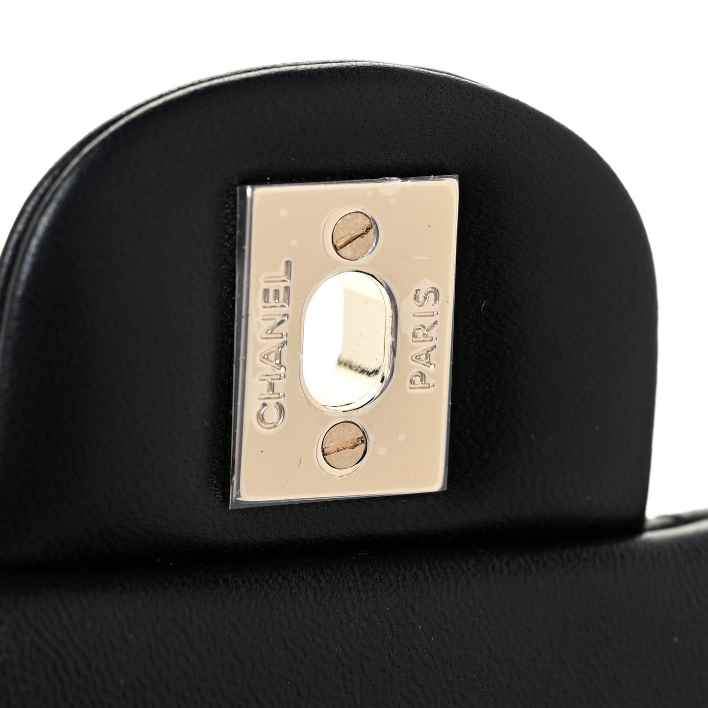 Lambskin Quilted Mini Square Flap Black