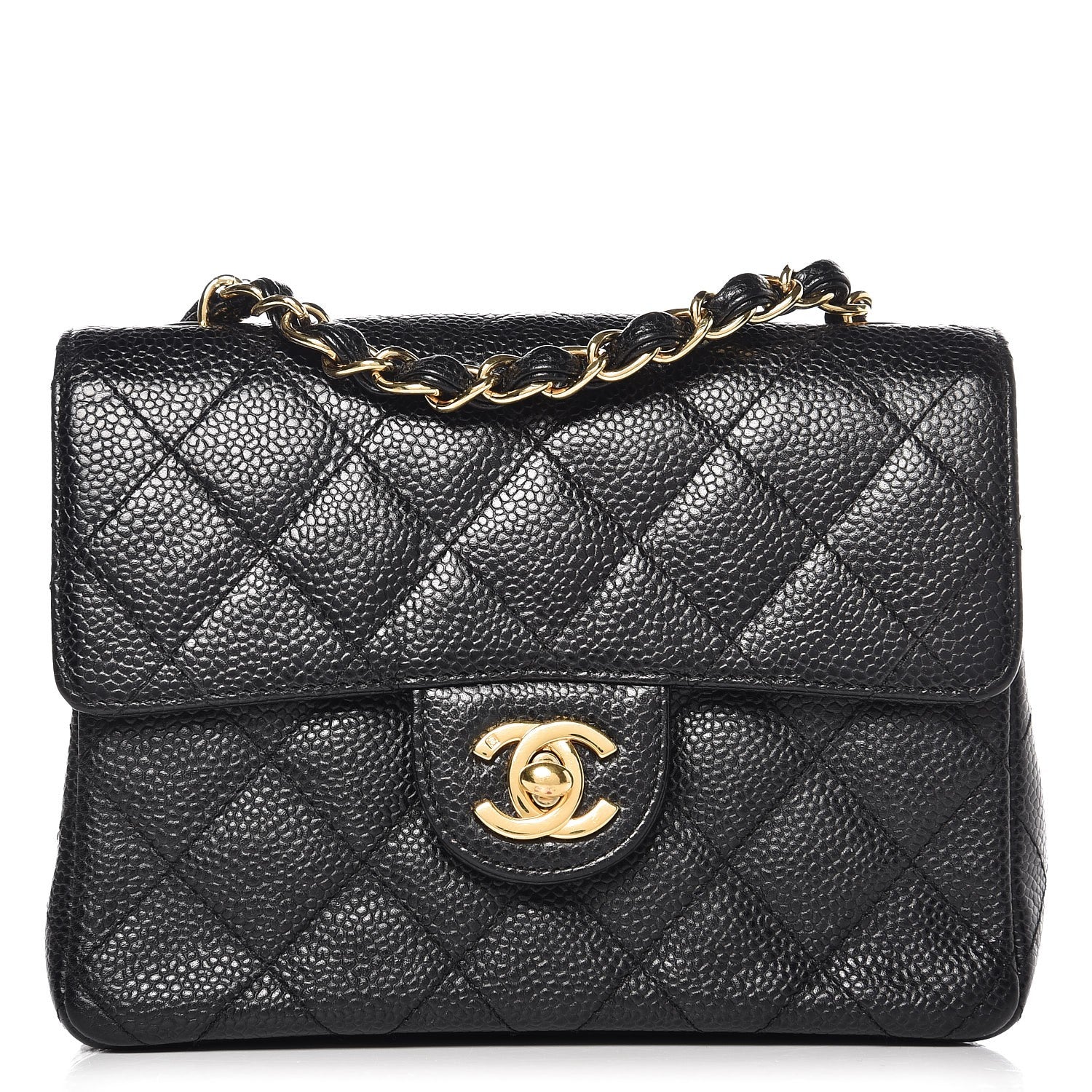 Chanel Caviar Quilted Mini Square Flap Black 1 of 7
