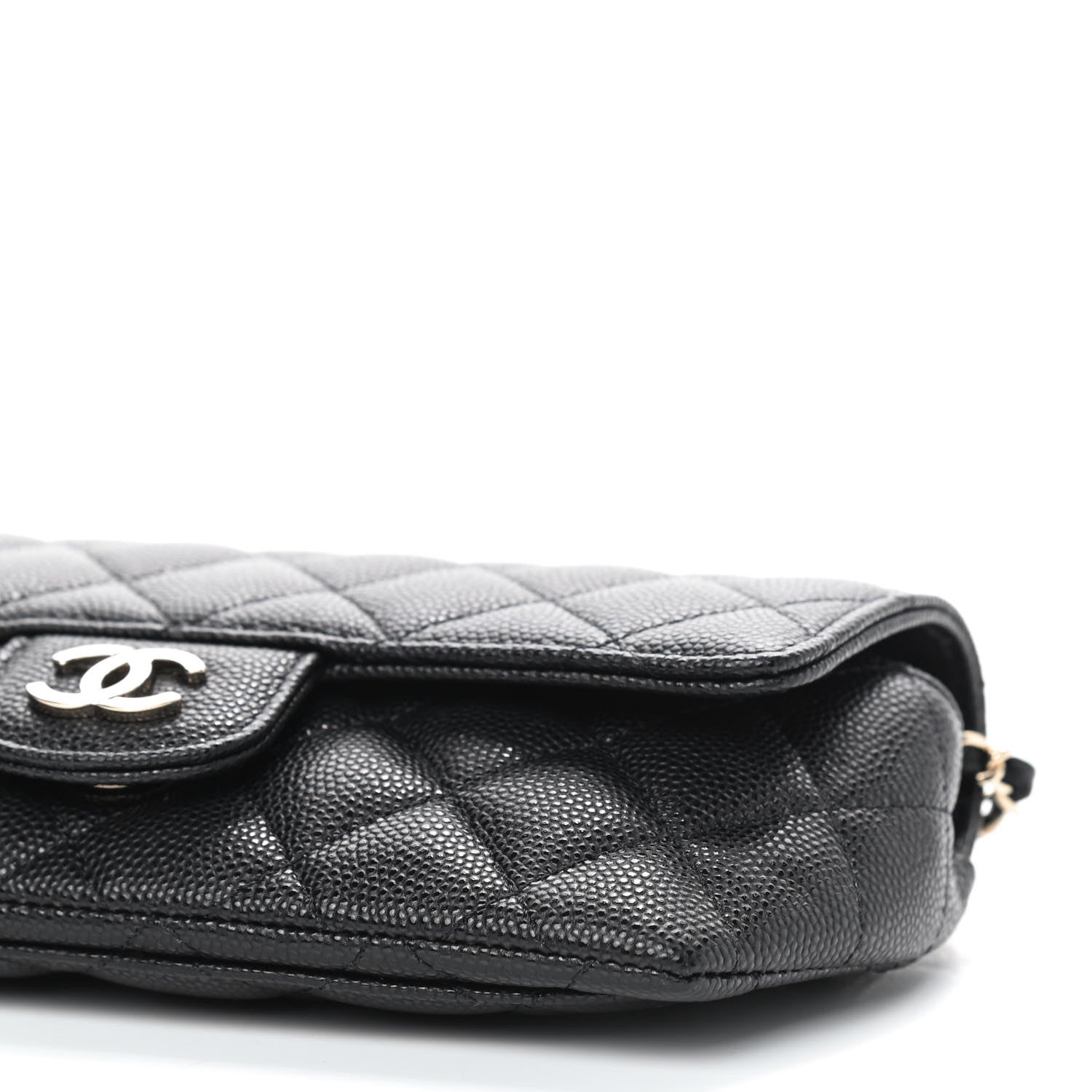 Chanel Caviar Quilted Glasses Case With Chain Black 6 of 9