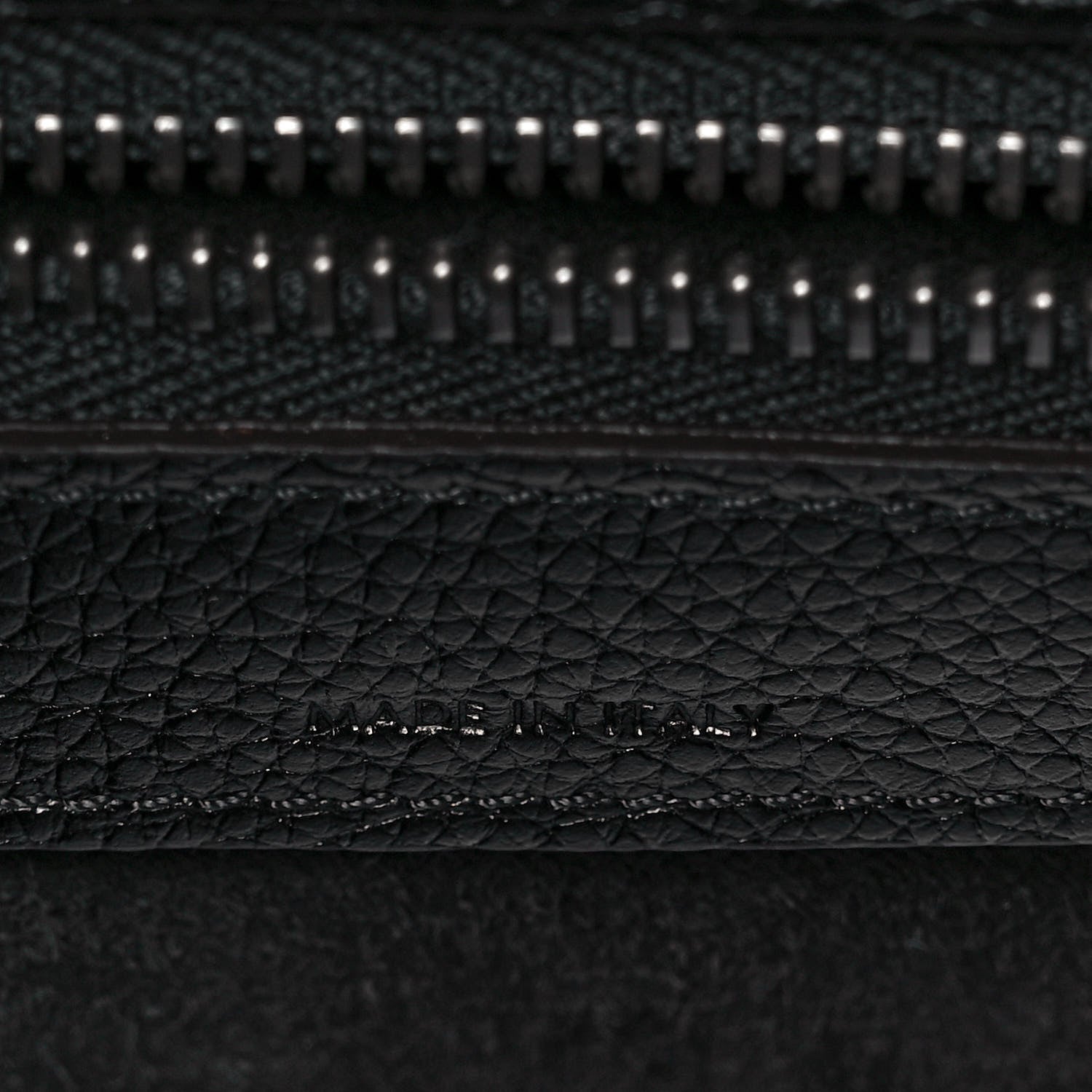 Celine Drummed Calfskin Micro Luggage Black 6 of 8