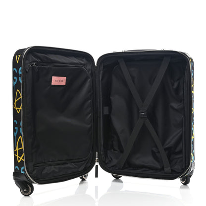 Gucci Nylon GucciGhost Carry On Trolley Black New Acquamarine 6 of 12