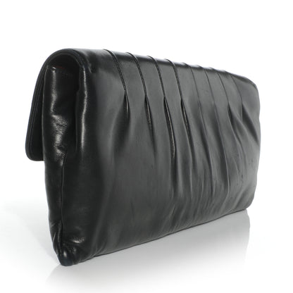 Chanel Lambskin Vertical Quilted Clutch Black 3 of 8