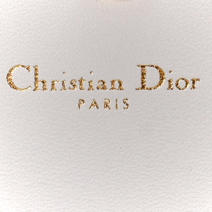 Christian Dior Calfskin Caro Freesia Long Wallet White Multicolor 6 of 9