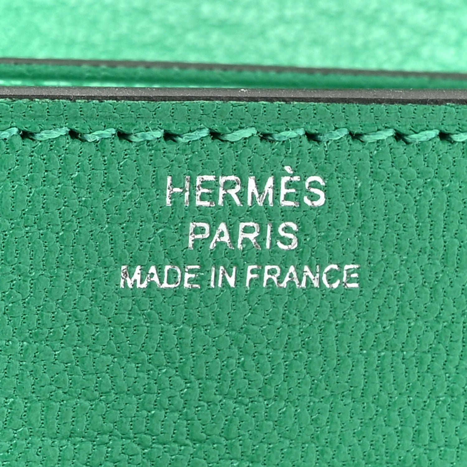 Hermes Chevre Chamkila Kelly Pocket Long Wallet Menthe 7 of 9