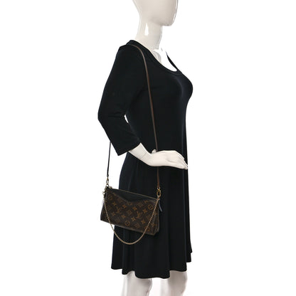 Louis Vuitton Monogram Pallas Clutch Black 2 of 13