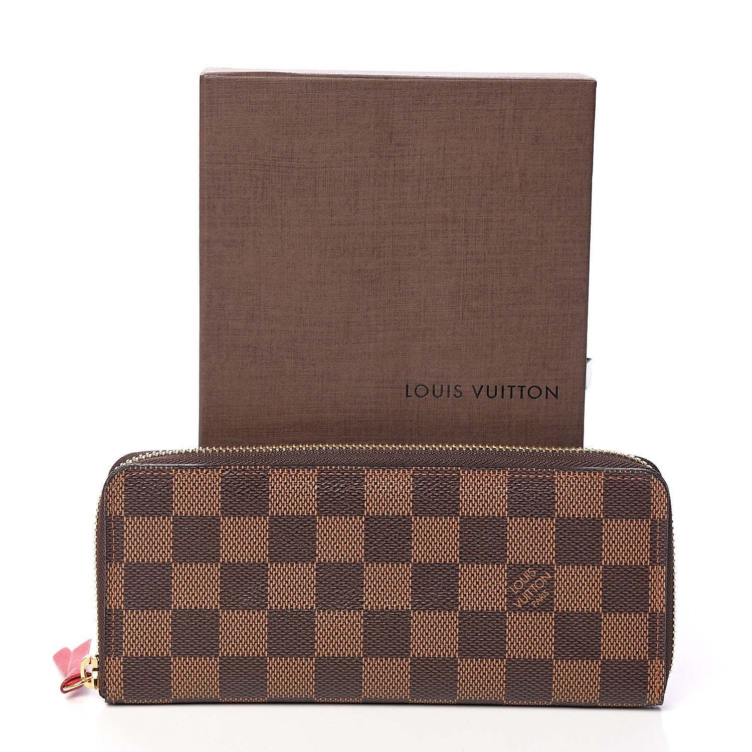Louis Vuitton Damier Ebene Clemence Wallet Cherry 7 of 7