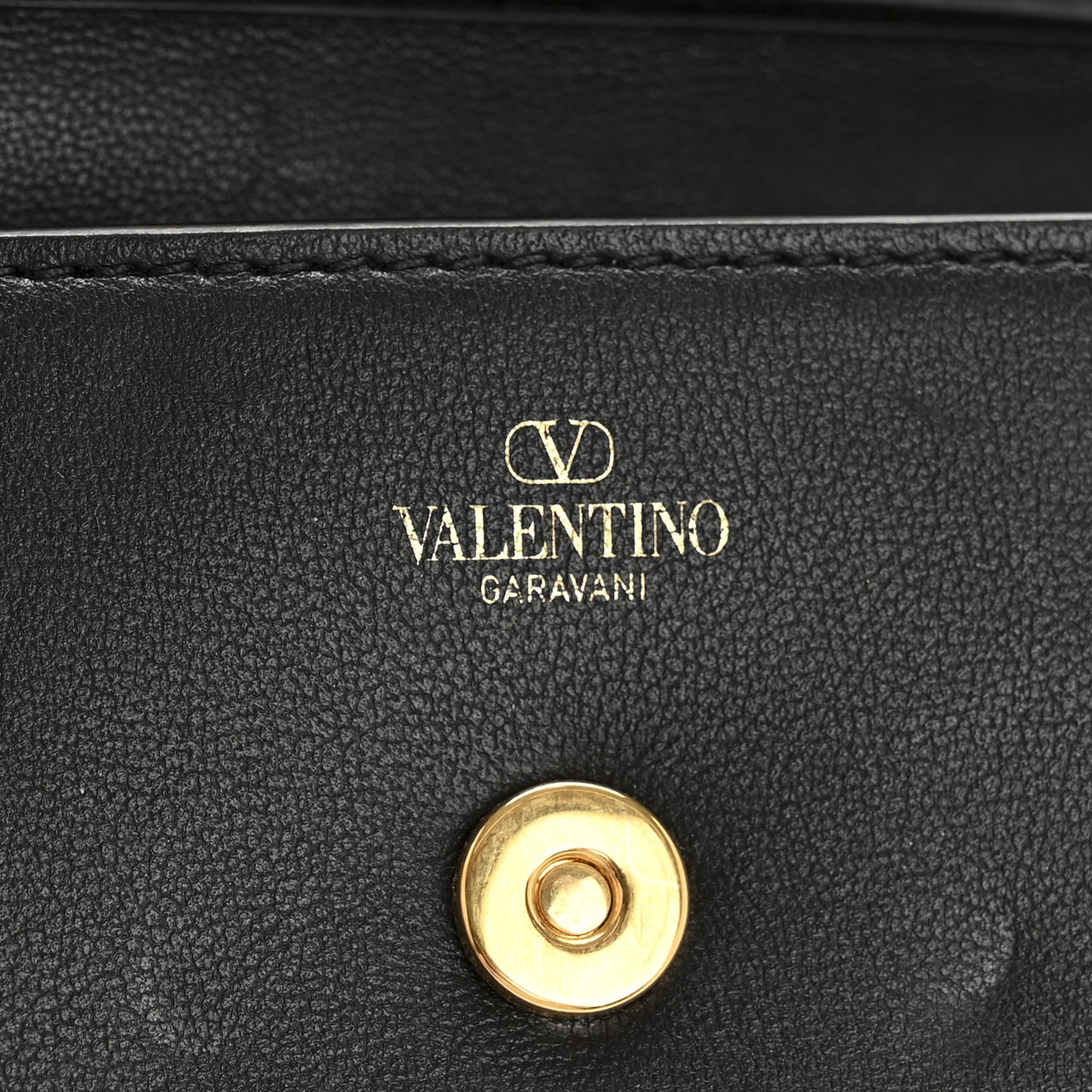 Calfskin Vlogo Micro Loco Shoulder Bag Black