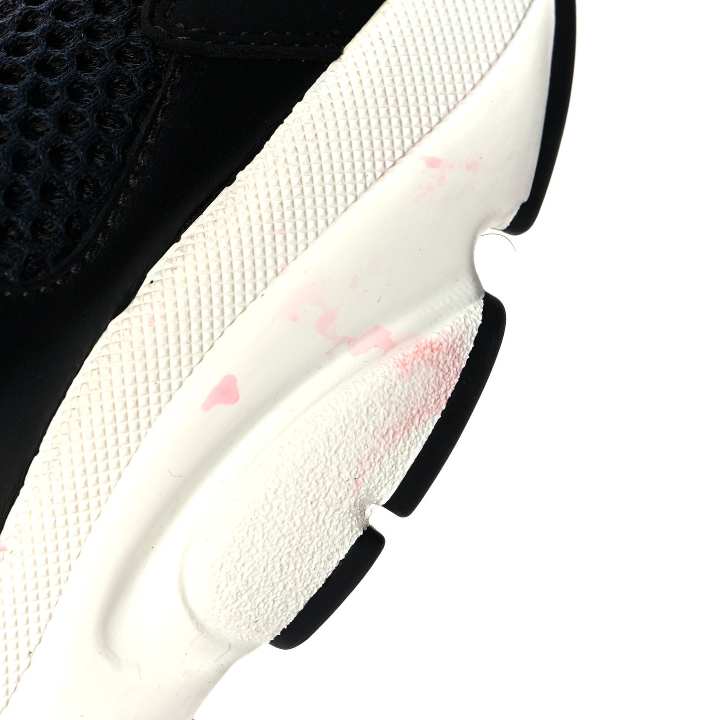 Technical Mesh Calfskin Mens B22 Sneakers 42 Black
