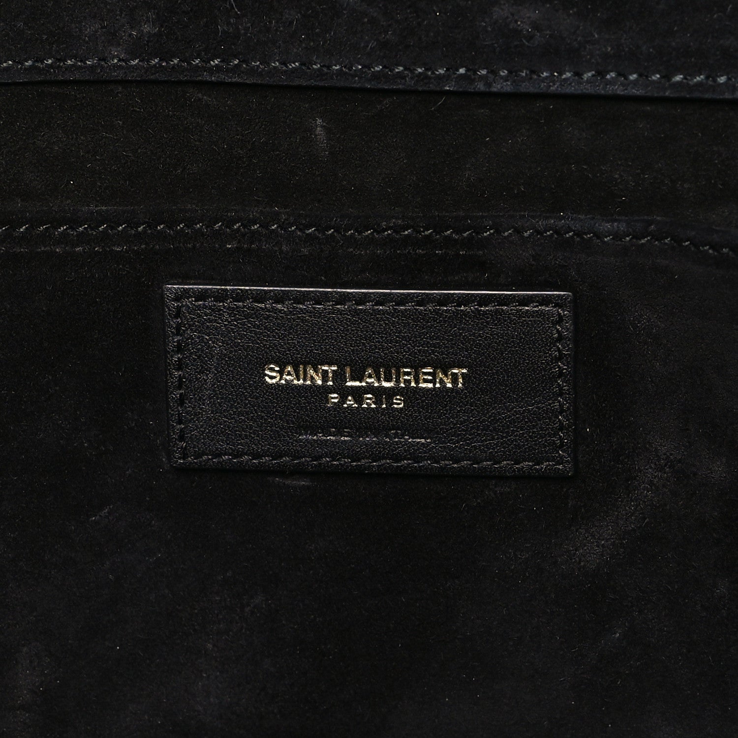 Saint Laurent Calfskin Classic Y Ligne Clutch Black 6 of 6